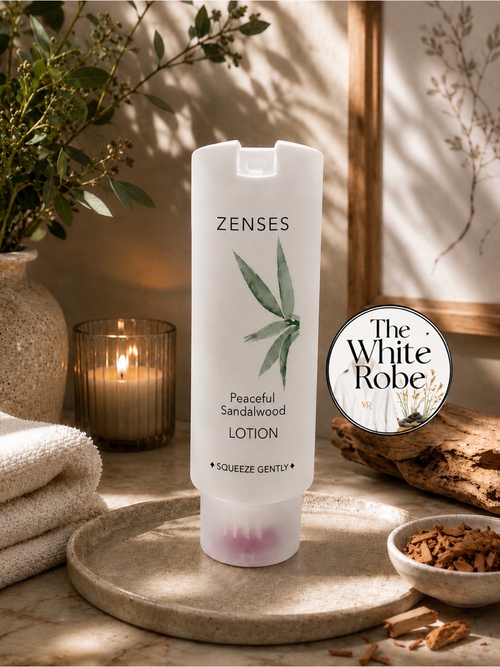 ONE BOTTLE 🍃LOTION🍃 ZENSES PEACEFUL SANDALWOOD 12.1 oz - Picture 8 of 9